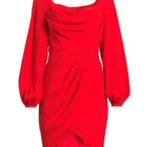 Black Halo Ruby Long Sleeve Dress